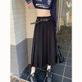 Load image into Gallery viewer, [Shoujo Kaira Series]★Skirt★ 3color Bottoms Pleated Skirt Black Gray Black Gray Slimming Easy to Match SML
