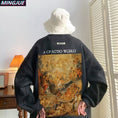 Load image into Gallery viewer, [High Series]★Tops★ 5color Sweatshirt Unisex Men's Oil Painting Style Cute Green Black Beige Brown Pink
