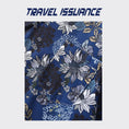 Load image into Gallery viewer, [TRAVEL ISSUANCE Series] ★Floral pattern shirt★ Unisex, men's, unique, loose, easy to match, dark blue, blue
