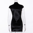 Load image into Gallery viewer, [TT Series] ★Mini length Chinese dress★ Sexy velvet dress SML black slimming slim
