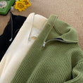 Load image into Gallery viewer, [Han Rishin Series] ★Sweater★ 4color Knit Tops Unisex Men's High Neck Zippered Simple
