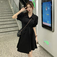 Load image into Gallery viewer, [YIHAO Series] ★Dress ★ 2color Short Sleeve Dress Short Length Dress Women's Gray Black
