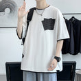 Gallery viewerに画像を読み込む, 【JIAXUNシリーズ】★半袖Tシャツ★ 大きいサイズ M~9L 3color トップス 男女兼用 メンズ フェイクレイヤード
