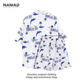 Load image into Gallery viewer, [NAMAD Series]★Setup★ 2-piece set Hawaii Aloha shirt Shirt + shorts Unisex Men's Cartoon White
