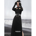 Load image into Gallery viewer, [Daiseiryusu Series] ★China style dress★ Exposed shoulders, sexy, long sleeves, design, long length, original
