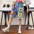 Load image into Gallery viewer, [PMFIVEE Series] ★Shorts★ Denim pants 2color Casual Unisex Men's Black Black Blue Blue
