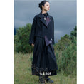 Load image into Gallery viewer, [Da Qinglong Shu Series]★China style trousers★ Gaucho pants Improved Chinese clothing Black Black Casual Cute Letter pattern
