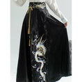 Load image into Gallery viewer, [BAIRIMENG Series]★Chinese style skirt★ Skirt Bottoms Hanfu skirt Black Black
