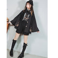 Load image into Gallery viewer, [Kokaisha---Mou Series] ★Chinese-style outerwear★ Cloak, embroidered, fashionable, black, ML, original, slimming
