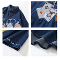 Load image into Gallery viewer, [XIAOGUWAN Series]★Shirt★ Tops 2color Embroidery Unisex Men's Playing Cards Funny Black Blue
