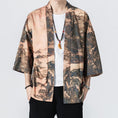 Load image into Gallery viewer, [JUNYI Series] ★Happi coat★ Landscape pattern print Chinese style Unisex Men's Large size Casual Brown
