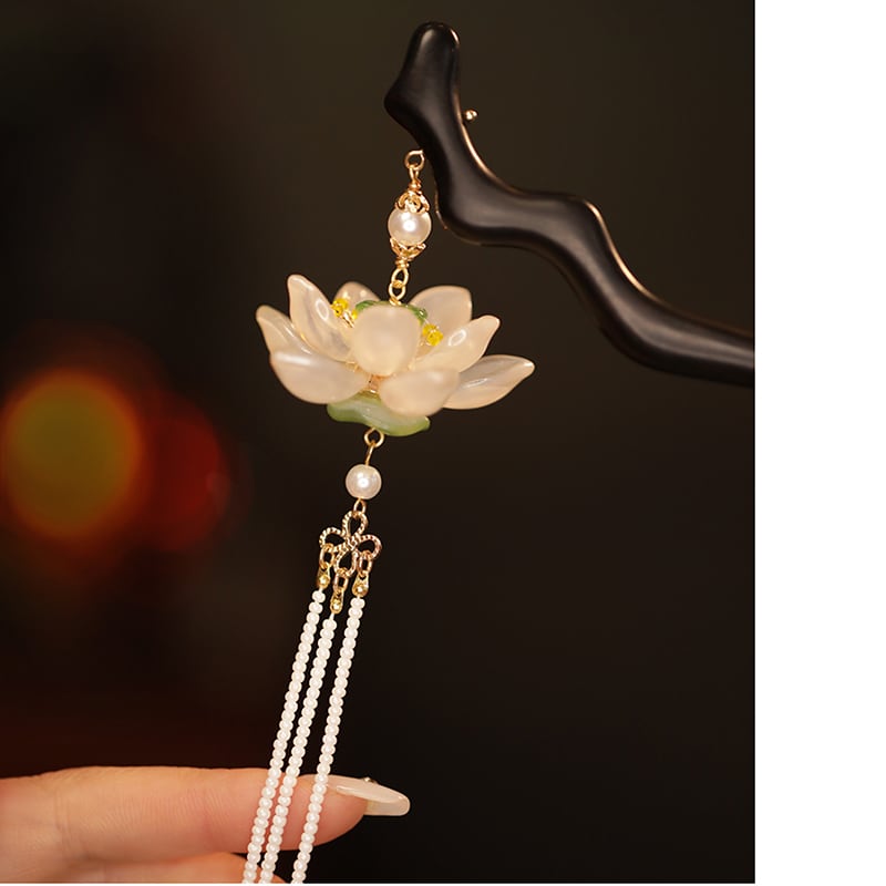 [Ma series]★China style hair ornament★1 hairpin 2color ladies accessories lotus fringe improves temperament