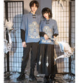 Load image into Gallery viewer, [Kyodo Series] ★China style tops★ Embroidered unisex costume couple clothes men's blue black large size
