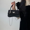 Load image into Gallery viewer, [NICE Self-Restraint Series] ★Bag★ Hat Butterfly Shoulder Bag Black Easy to match for dates, commuting
