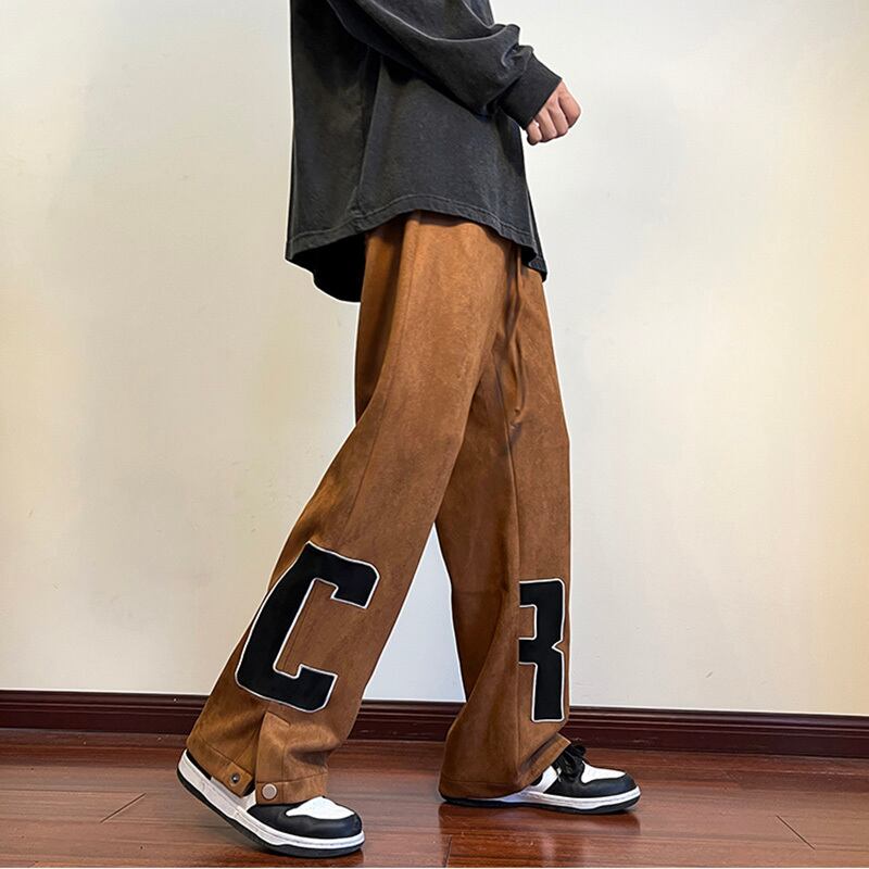 [Series] ★Pants★ Casual pants 4 colors Bottoms Unisex Large size Blue Black Red Slimming fit