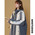 Load image into Gallery viewer, [Fujiman Series] ★Jacket★ Outerwear 3color Beige or Blue or Black Vertical Pattern Fashion Large Size
