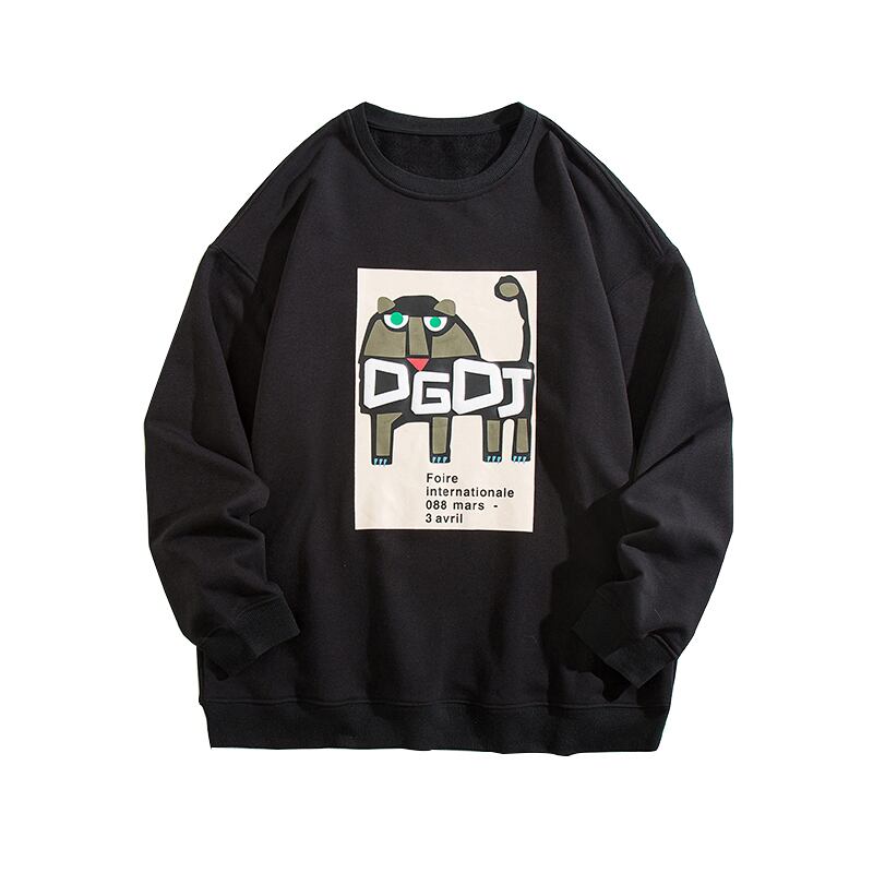 [JC Series]★Tops★ 3color Sweatshirt Sweatshirt Unisex Men's Cartoon Light Gray Black Blue