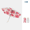 Load image into Gallery viewer, [QIANYU Series] ★Umbrella★ 3 types selectable, six ribs, rain and sunny, six-fold umbrella, dual use, manual, rainy season, rainproof soup, sun protection, floral pattern
