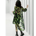 Load image into Gallery viewer, [YIDAO Series]★Setup★ 2-piece set, top and bottom set, shirt + shorts, slimming, cool, green, green
