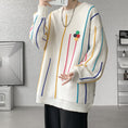 Load image into Gallery viewer, [LANGGUANGHU series] ★Sweater★ 2color knit tops Unisex Men's Large size Aya Black White
