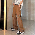 Load image into Gallery viewer, [G33 Series]★Pants★ 2color Denim Pants Bottoms Unisex Men's Large Size Black Brown Stylish
