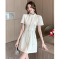 Load image into Gallery viewer, [LINXIAOXIAN series] ★China style dress★ 2color improved cheongsam dress cute short sleeve summer clothes
