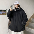 Load image into Gallery viewer, [MGJM Series] Double-sided outer coat, panda, loose, winter clothes, winter coat, black, black, fashion
