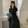 Load image into Gallery viewer, [TAOSHANG series] ★China style dress★ Large size black black date commuting slimming everyday wear
