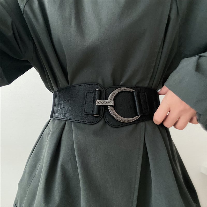 [Yuwei Series] ★Belt★ PU rubber unisex accessory small item black black easy to match fashion