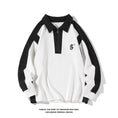 Load image into Gallery viewer, [BIGEMAN Series] ★Tops★ 2color Unisex Men's POLO neck Black White Color scheme Large size
