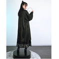 Load image into Gallery viewer, [Ancient Monster House---Four Wise Songs Series] ★Chinese style happi coat★ Chinese elements, Chinese clothing, long length, loose, black, black, original
