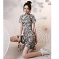 Load image into Gallery viewer, [YUEQIAO Series]★Cheongsam dress★Short length Chinese style dress Mermaid line Improves temperament
