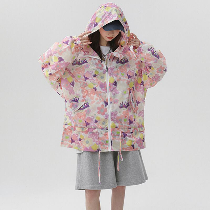 [CHAOMEICHEN Series] ★Jacket★ 2color Outer Thin Summer Clothes Sun Protection Unisex Men's Print