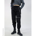 Load image into Gallery viewer, [MISSIN STUDIO Series] ★Casual Pants★ Pants with Chains Bottoms Black Black Autumn Clothes Slimming Stylish
