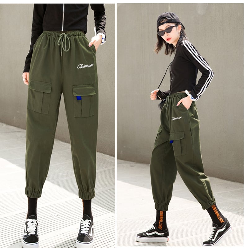 Casual Pants Trousers Bottoms Fashion Sports Style Easy to Match Ankle Pants Loose Khaki Green Black Large Size SML XL 2XL 3XL