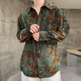 Load image into Gallery viewer, [Illustrated series]★China style shirt★ Tops Unisex Men's ML XL Green Green ML XL Retro
