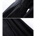 Load image into Gallery viewer, [Big Blue Dragon Series] ★China style dress★ Dress, long length, black, floral pattern, improves temperament, slims down, original
