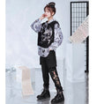 Load image into Gallery viewer, [Kyodo Series]★China style hoodie★ Faux layered unisex print color scheme switching S M L XL
