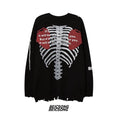 Load image into Gallery viewer, [BEICSONG Teacher Series] ★Sweater★ 2color Unisex Men's Skull Black Gray ML XL 2XL
