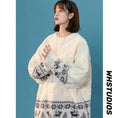 Load image into Gallery viewer, [Ushiomiomi Series]★Sweater★ 3color knit tops Unisex Men's Color scheme Gray White Black
