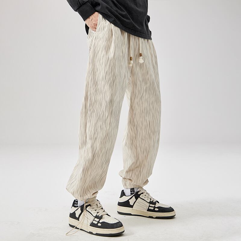 [Fleeing Earth Series] ★Casual Pants★ Bottoms Trousers Men's Unisex Men's Vertical Stripes Easy to Match