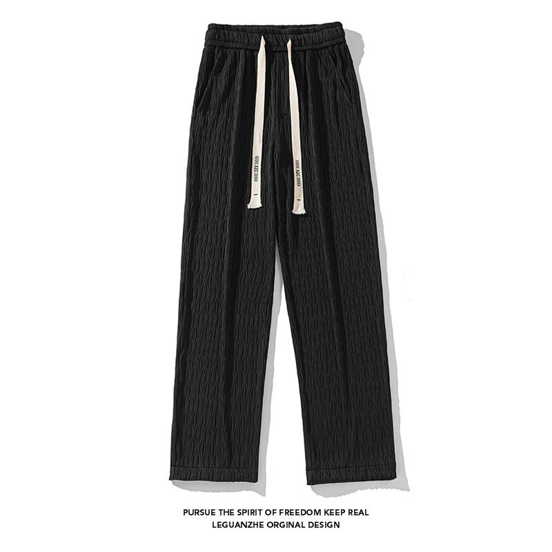 [BIGEMAN Series]★Casual Pants★ 4color Bottoms Thin Men's Large Size Green Black White Yellow