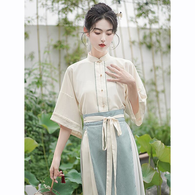 [BABA Series]★China style skirt★Bottoms Window skirt Chinese elements Chinese clothing skirt Color scheme Easy to match