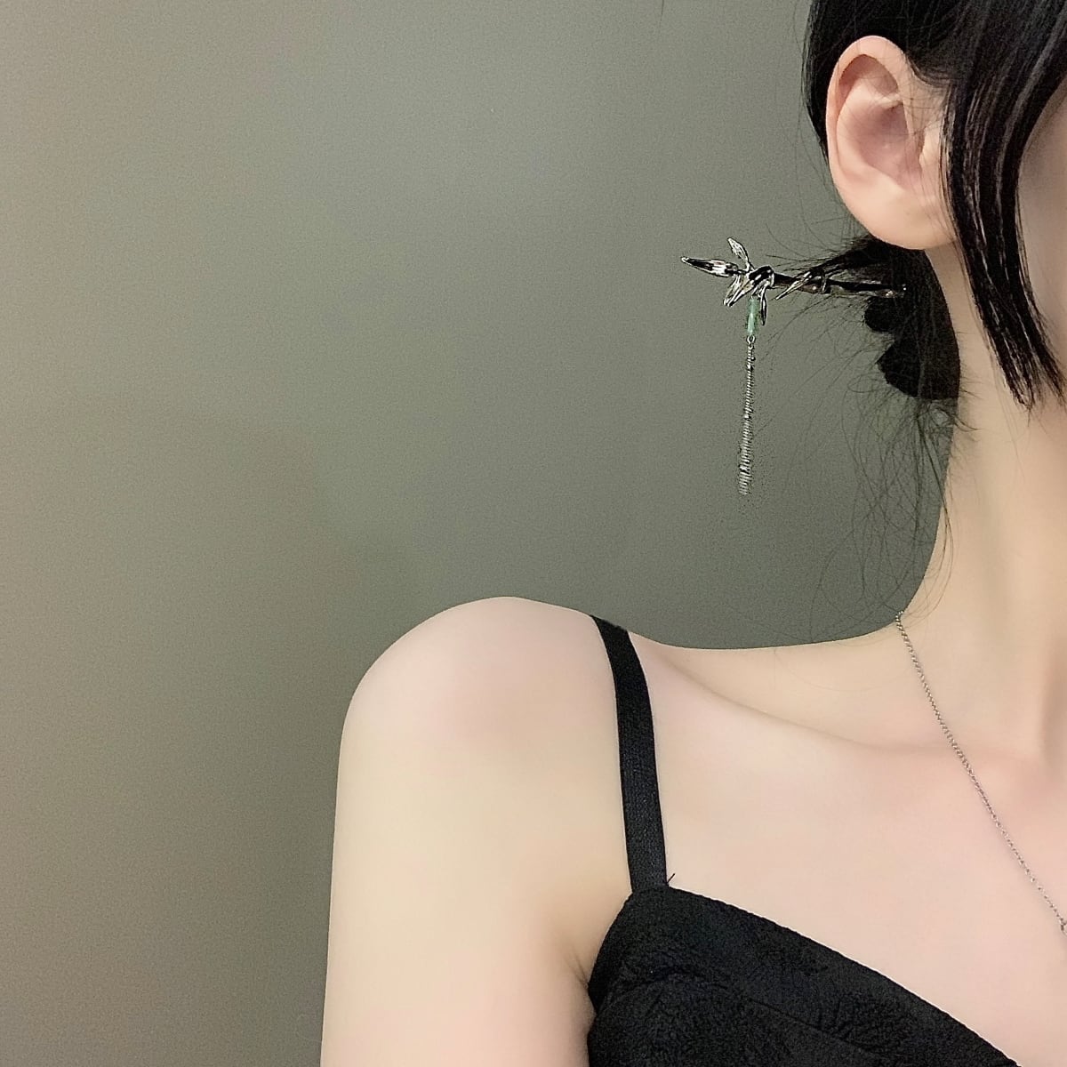 [Strange Series]★China style hair ornament★1 hairpin, old-fashioned women's accessory, fringe, simple, improves temperament