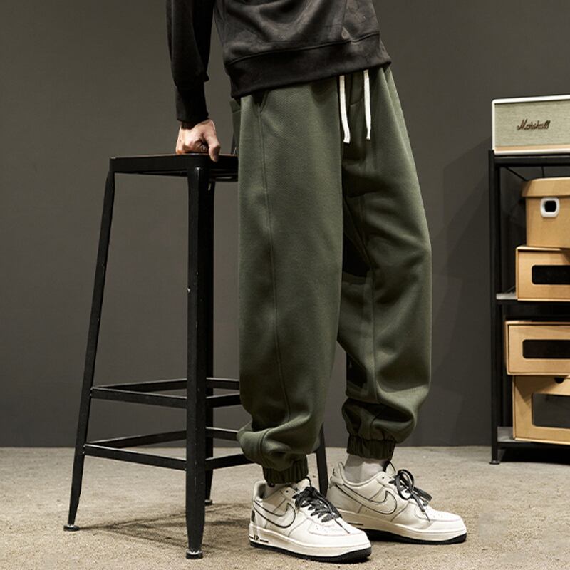 [Szon Series] ★Casual Pants★ 3color Regular type Fleece lining type Bottoms Unisex Men's