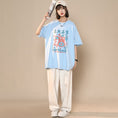 Load image into Gallery viewer, [SENSU Series] ★Short sleeve T-shirt★ Large size M~6L 4color Tops Unisex Men's Rabbit Letter Pattern
