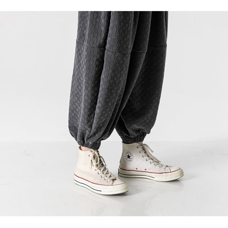 [Small Trouble Series]★China Style Pants★ 3color Bottoms Casual Pants Unisex Men's Large Size Loose Gray Black Coffee Color