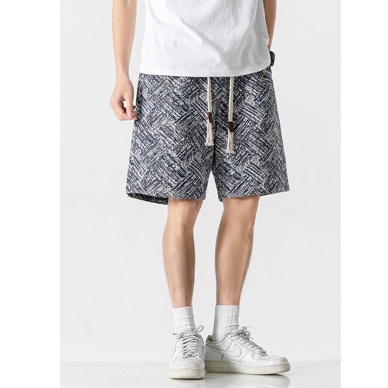 [Satoru Series] ★Shorts★ 4color Floral Pattern Bottoms Short Length Pants Unisex Men's Easy to Match