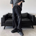 Load image into Gallery viewer, [G33 Series]★Pants★ 2color Denim Pants Bottoms Unisex Men's Large Size Black Brown Stylish
