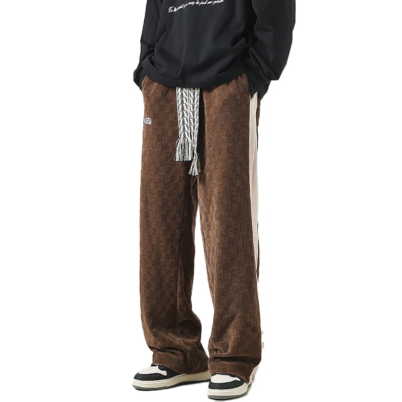 [Teijaku Series] ★Casual Pants★ 3color Bottoms Unisex Men's Corduroy Coffee Color Black Gray